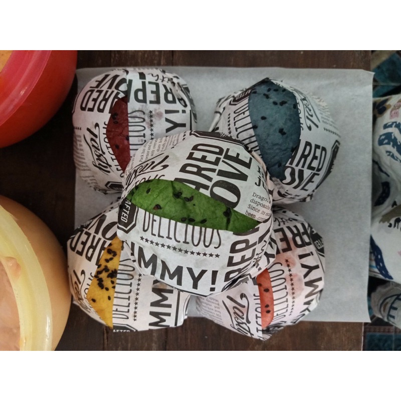 Jual kertas nasi / rice / paper wrap motif printing laminasi - 30x30 cm ...