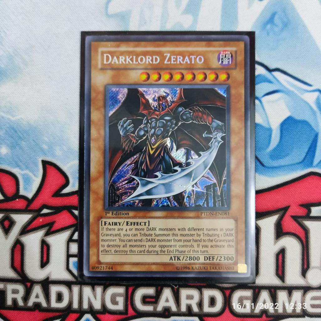 Jual yugioh darklord zerato PTDN secret rare 1st original | Shopee ...