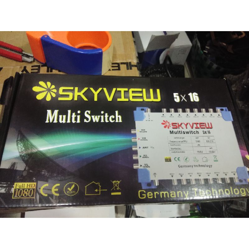 Jual multiswitch skyview Multiswitch Skyview 5X16 Power - 1 Antena 2 ...