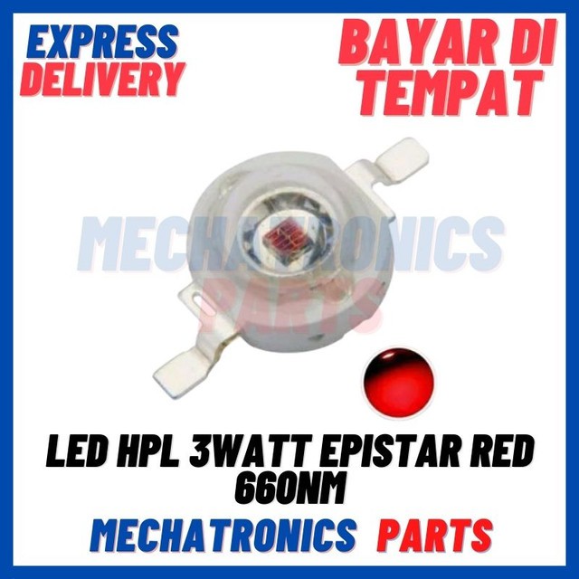 Jual [DSP-9326] LED HPL 3WATT EPISTAR RED 660nm | Shopee Indonesia