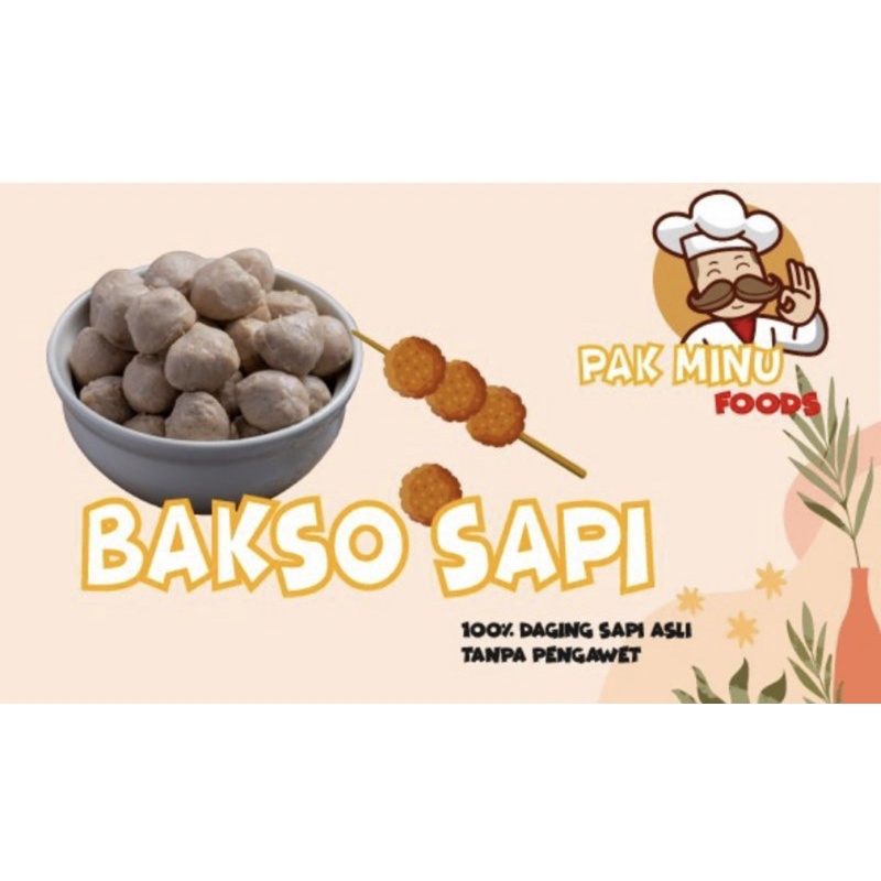 Jual bakso sapi pak minu, asli daging sapi dan tanpa bahan pengawet ...