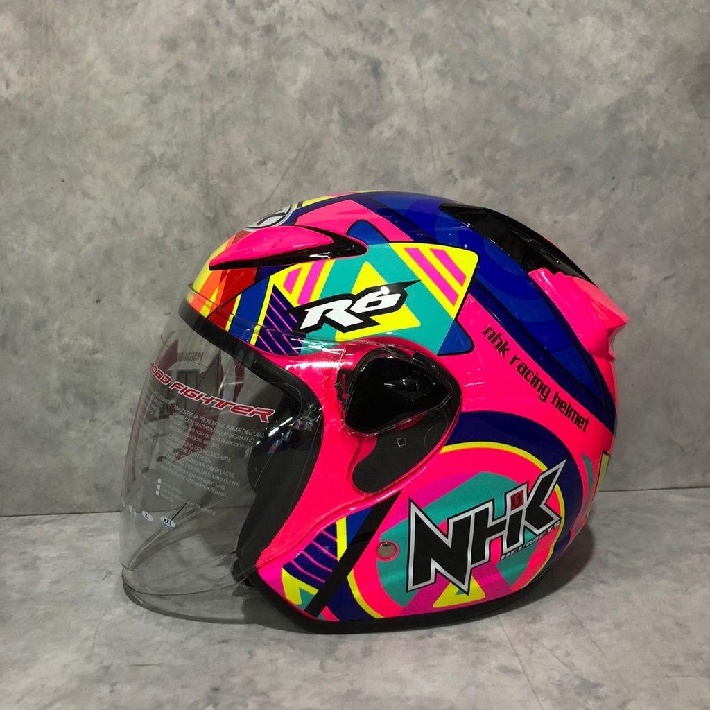 Jual Helm NHK R6 Motif Pigment Original | Shopee Indonesia