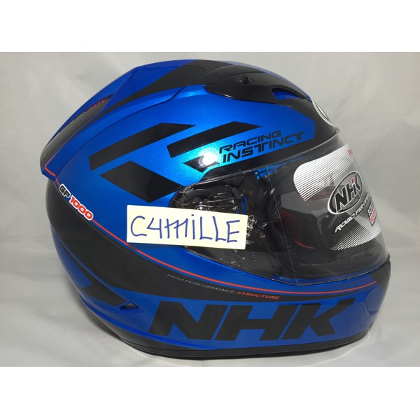 Helm nhk full face hot sale biru