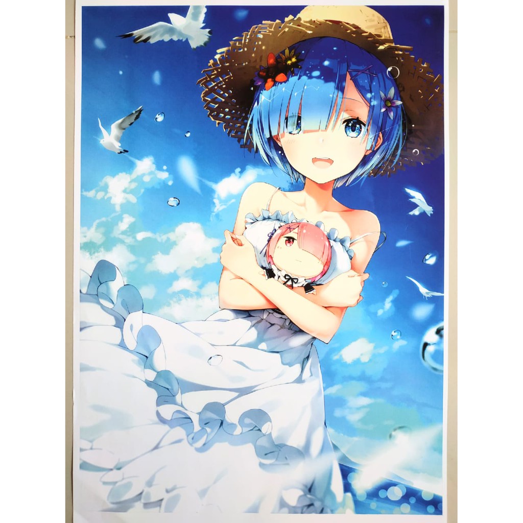 Jual Poster Anime ReZero Kara Hajimeru Isekai Seikatsu 10 Rem Re:Zero ...