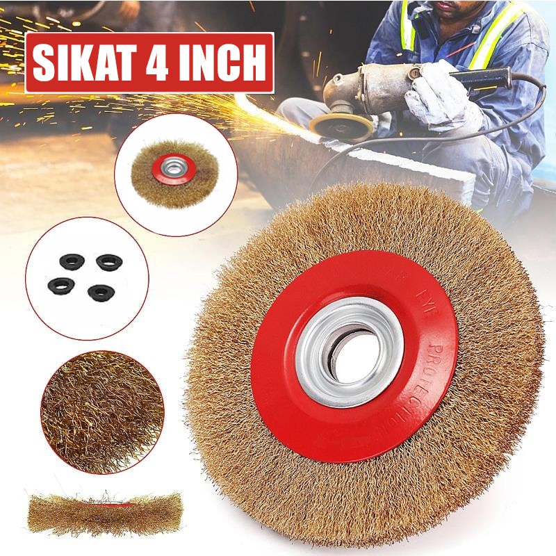 Jual Sikat Kawat Piring 4 Inch Sikat Kawat Wire Brush Mata Gerinda ...