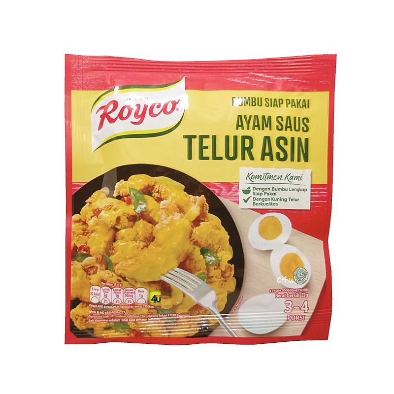 Jual ROYCO - Bumbu Instan Ayam Saus Telur Asin - 22 Gr SALTED EGG ...