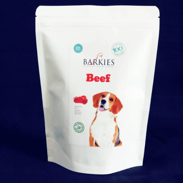 Jual Homemade Dog Snack Anjing Barkies Beef Rasa Sapi Asli Biskuit Sapi ...