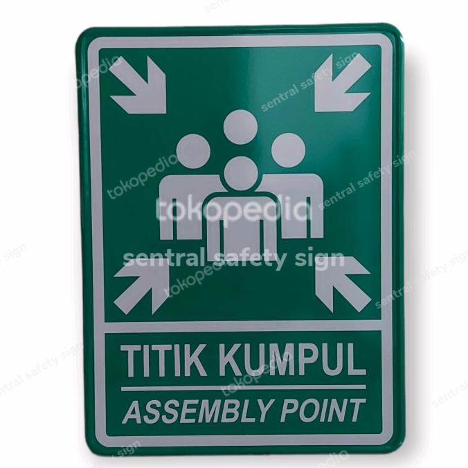 Jual Rambu Titik Kumpul Assembly Point 45cm X 60cm | Shopee Indonesia