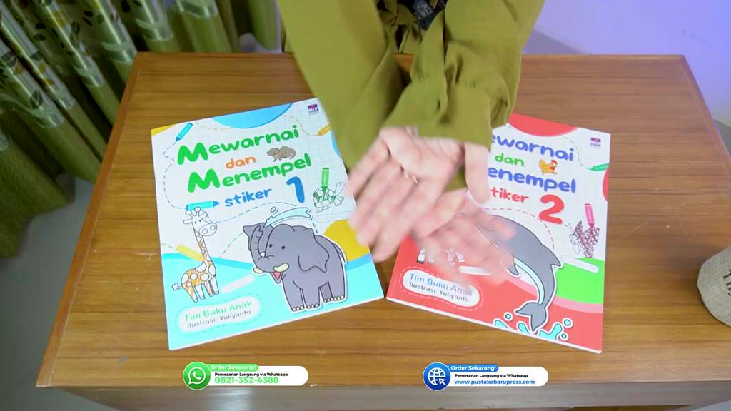 Jual Buku Anak TK PAUD Mewarnai dan Menempel Stiker 1 2 Kertas HVS Soft ...