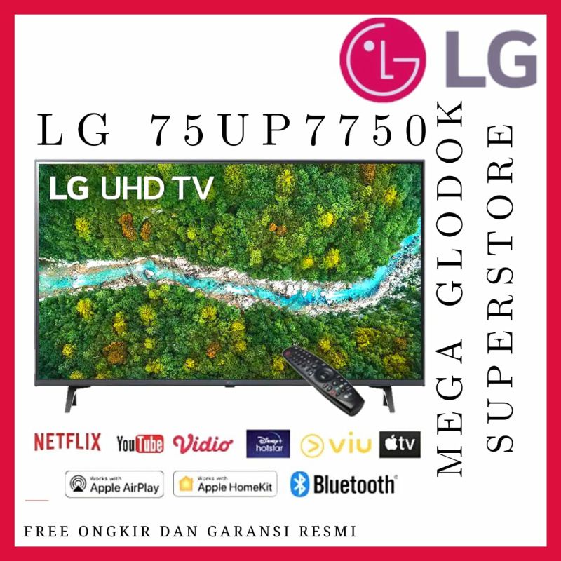 Smart TV 4K UHD 75” LG 75UP7750