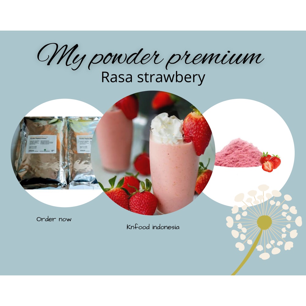 Jual Bubuk Minuman Powder PREMIUM (MA) Rasa Strawberry 1KG | Shopee ...