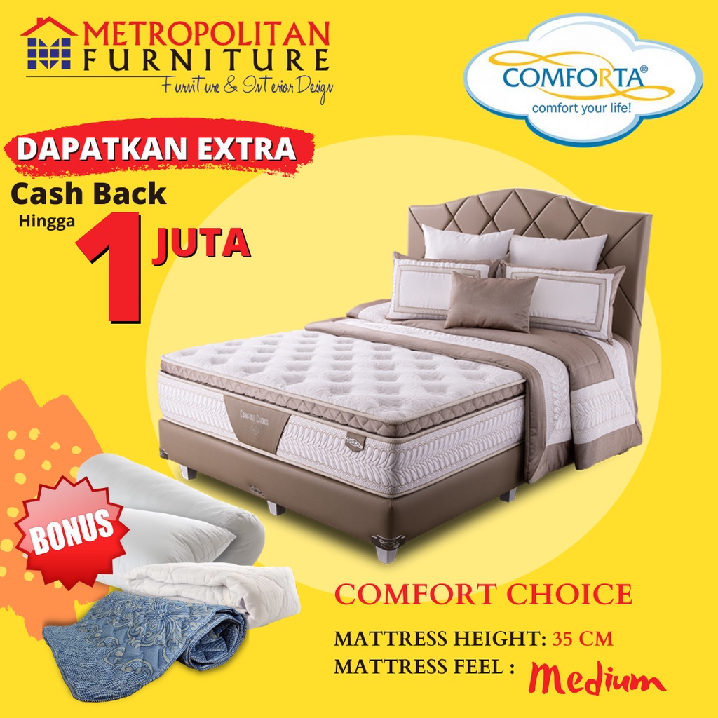 Jual Comforta Comfort Choice Full Bed Set 160 / 180 / 200 / 120 / 100 / 90  - 120x200 - Kota Samarinda - Premium_mebel_samarinda