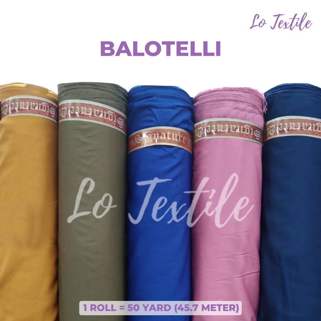 1 Roll Kain Balotelli Baloteli Bahan Gamis 60 Yard - Bahan Gamis Koko