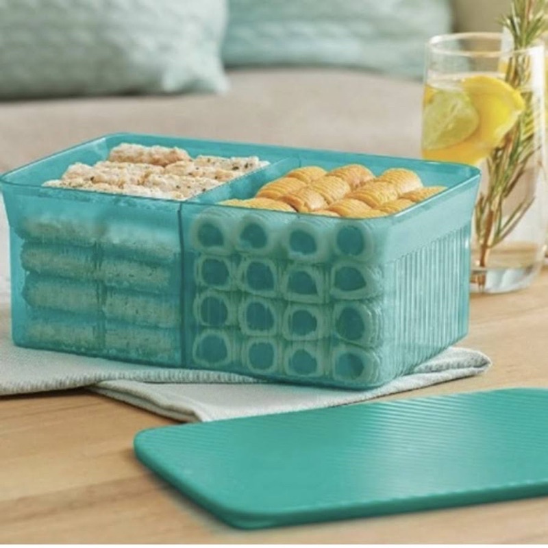 Jual Tupperware Snack It Tosca / Toples Kue Tupperware dengan sekat ...