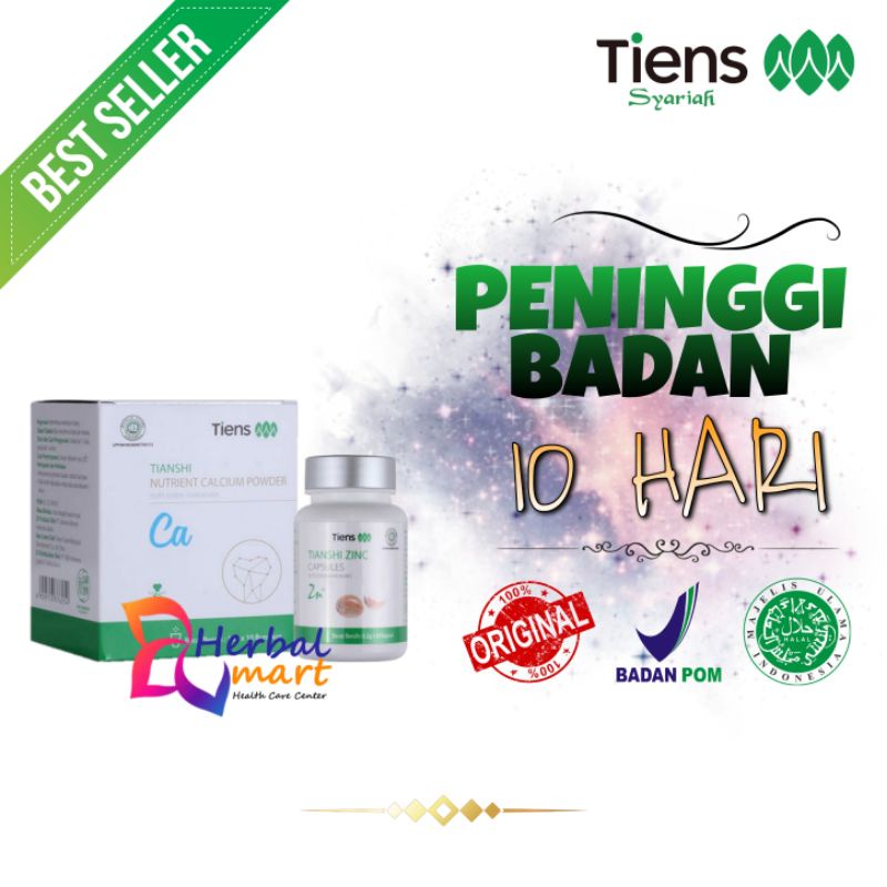 Jual Tiens / Tianshi PAKET PENINGGI BADAN | Zinc + Calcium | Shopee ...