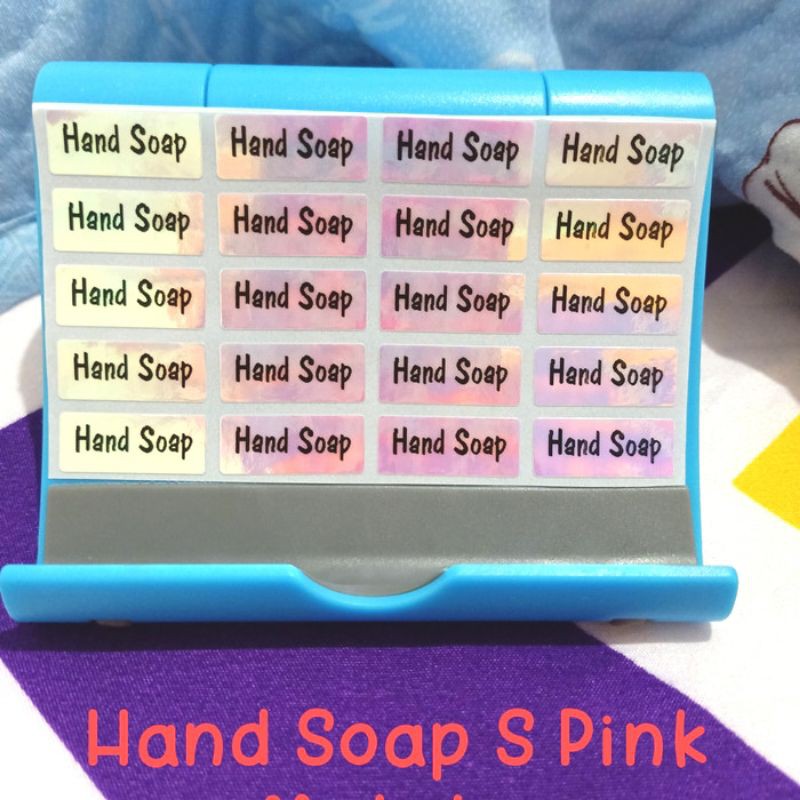 Jual Stiker Label Waterproof HandSoap Hand Soap size S isi 20 pcs ...
