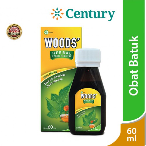 Jual WOODS HERBAL+HONEY 60 ML / OBAT BATUK BERDAHAK HERBAL / BATUK FLU