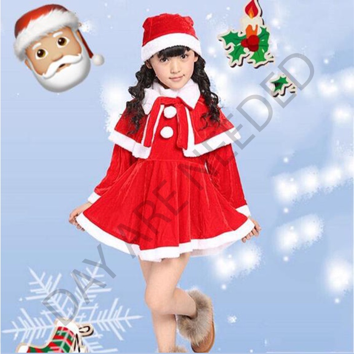 Jual Baju Kostum Santa Claus Christmas Anak Perempuan Sinter Clause ...