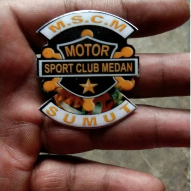 Jual Pin Cor Produksi rumahan Motor Sport Club Medan Bikers | Shopee ...