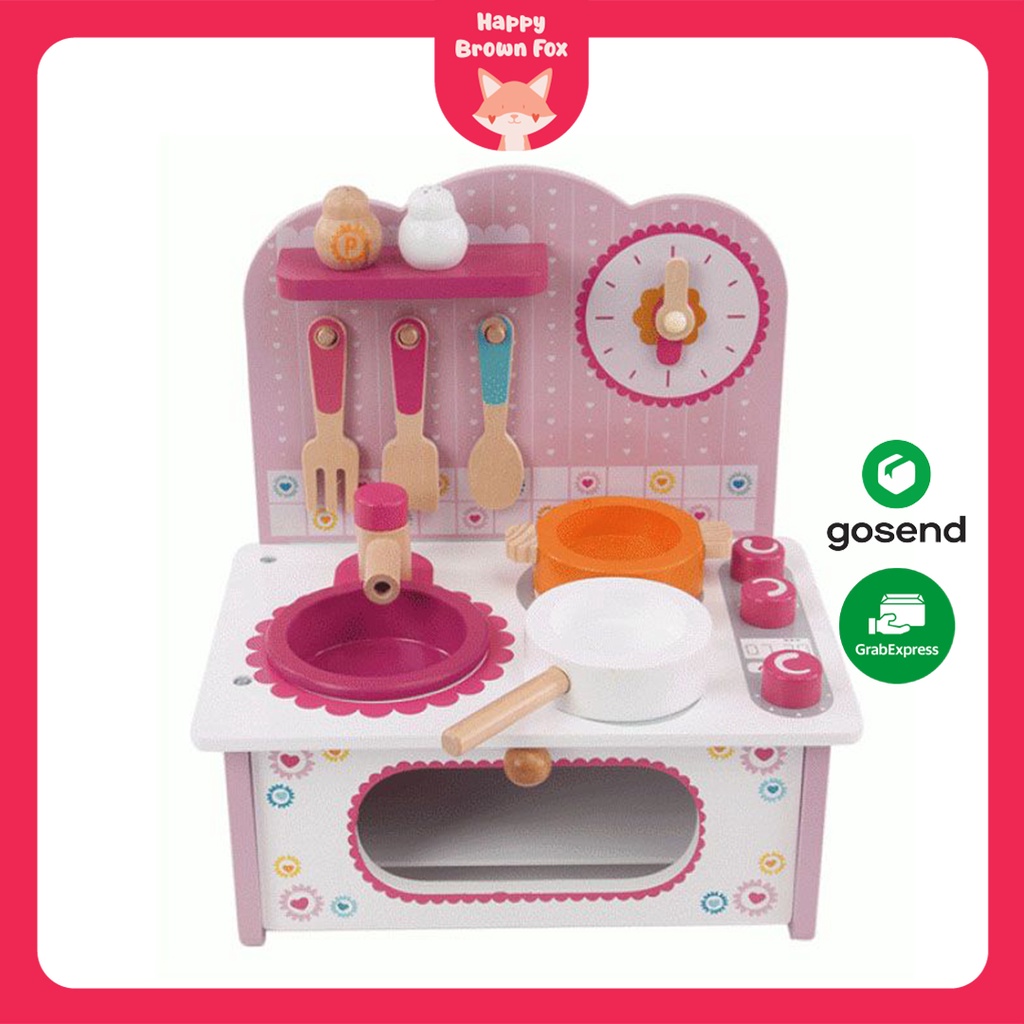 CUISINE CHIC WOODEN KITCHEN TOY SET (Box Damaged)