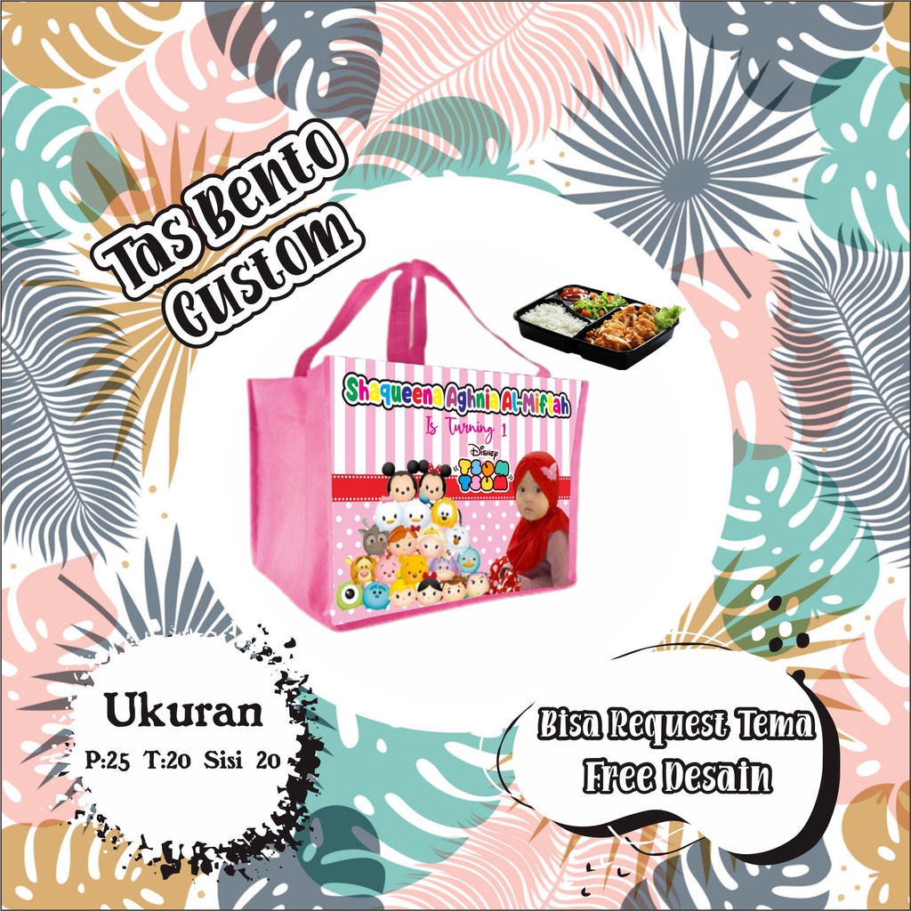 Jual TAS ULTAH BENTO | TAS SOUVENIR MUAT BOX BENTO / GOODIEBAG BENTO ...