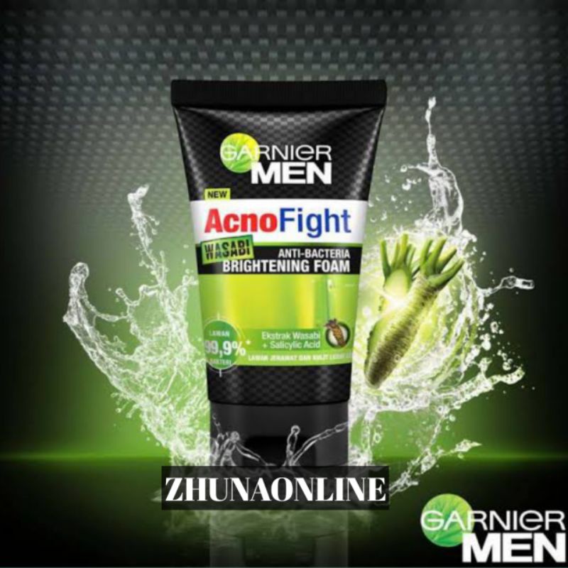 Jual Garnier Men Acno FIght Wasabi Foam 100ml Shopee Indonesia