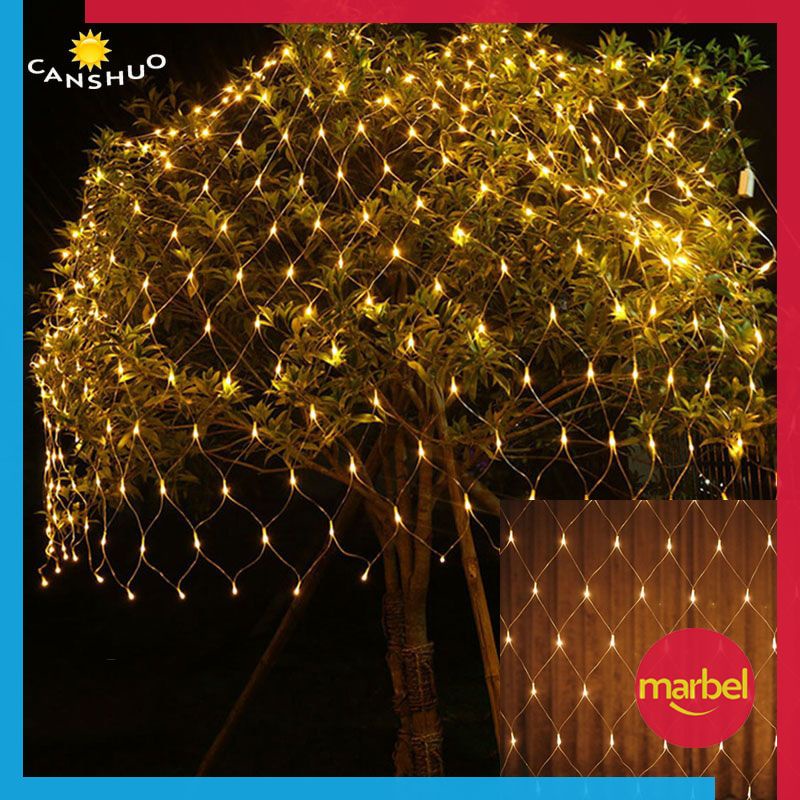 Jual Lampu Hias Taman Model Jaring Lampu Pohon LED 3 x 2 Meter Warm