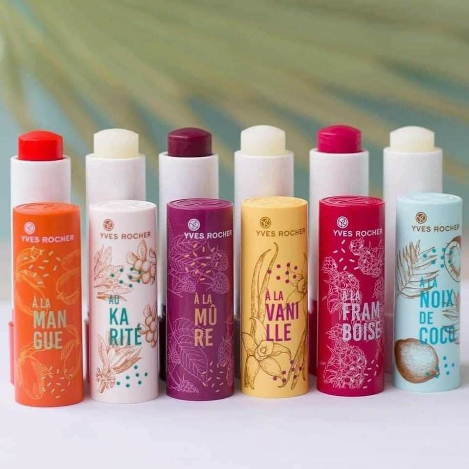 Jual Yves Rocher Lip Balm Raspberry / Blackberry / Vanilla / Karite ...