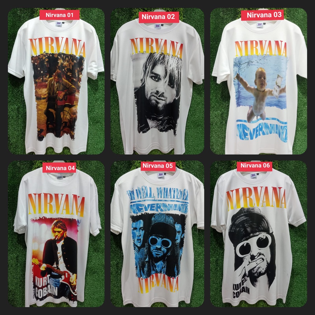 Jual KAOS NIRVANA 01-06 DS , KAOS DISTO BANGKOK MUSIK FULL PRINT DEPAN  SAJA, MUSIC HEAVY METAL, sedia ukuran besar big size 3XL, 4XL, 5XL | Shopee  Indonesia