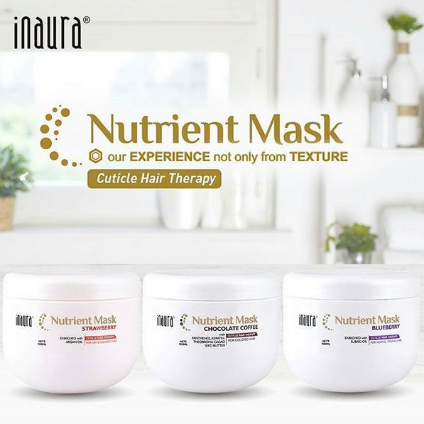 Jual Inaura Nutrient Mask 500ml Cuticle Hair Therapy / Hair Mask Inaura ...