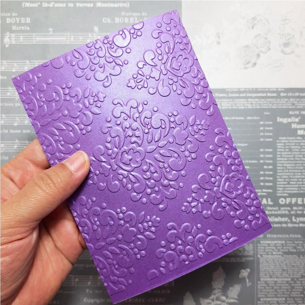 Jual Emboss Paper BRUSH OF BAROQUE Embossing Folder Kertas Timbul