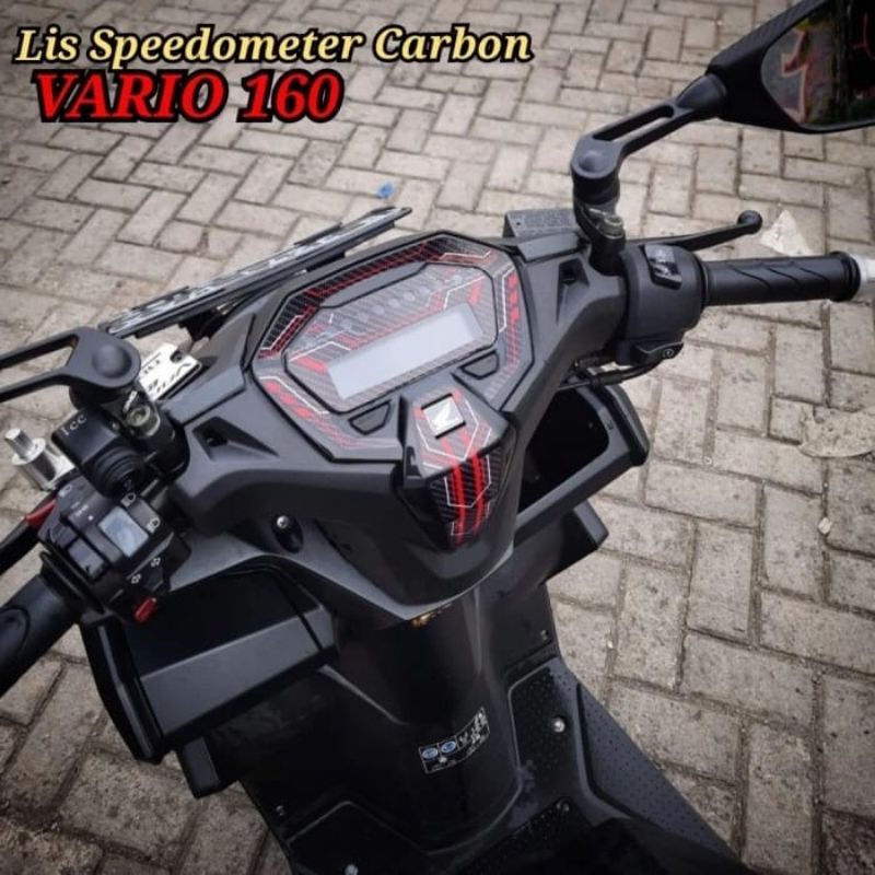 Jual Stiker Sticker SpeedoMeter VARIO 160 Carbon Stiker Speedo Meter