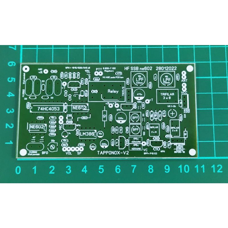 Jual PCB Radio Transceiver HF SSB NE602 (Tapponox V2)(Palmy Product ...