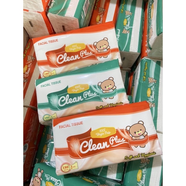 Jual [DAPAT 3] TISSUE CLEAN PLUS 180 SHEETS HALUS DAN LEMBUT | Shopee ...