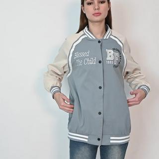 Jual QUEENTIN Jaket Varsity Wanita 2205 Bomber Baseball Lengan Panjang ...