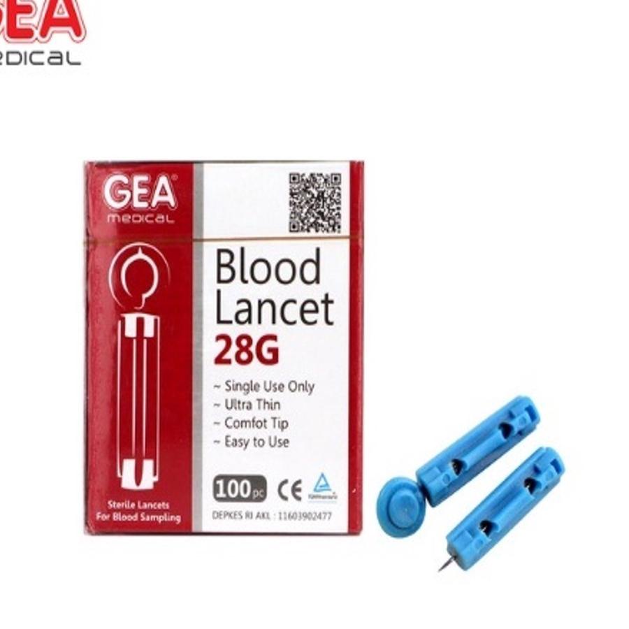 Jual Bnting Harga Blood Lancet 28G Isi 100 Jarum Pengambil Darah / Blood Lancet 28G isi 100