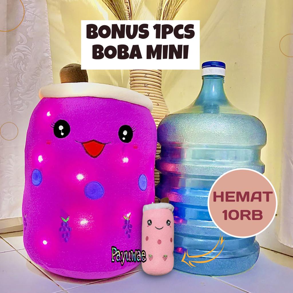 Jual Boneka Boba Jumbo Besar LED Bonus 1pcs Boba Mini Lampu Nyala ...