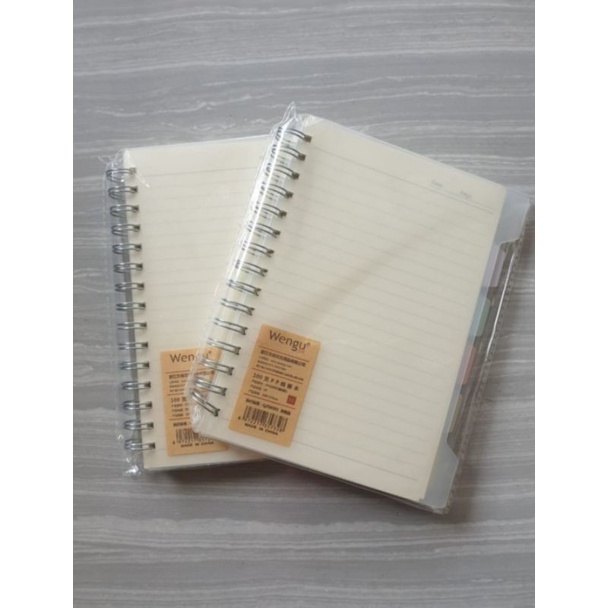 Jual Notebook Spiral Ring Polos Wengu Buku Diary A5 A6 Buku Catatan ...