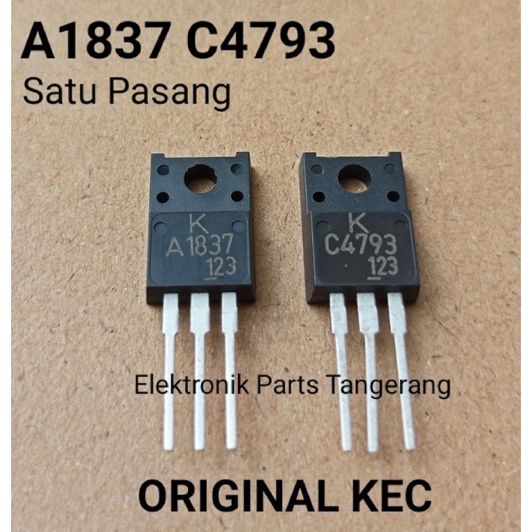 Jual (SATU PASANG) TRANSISTOR A1837 C4793 ORIGINAL KEC TRANSISTOR ...