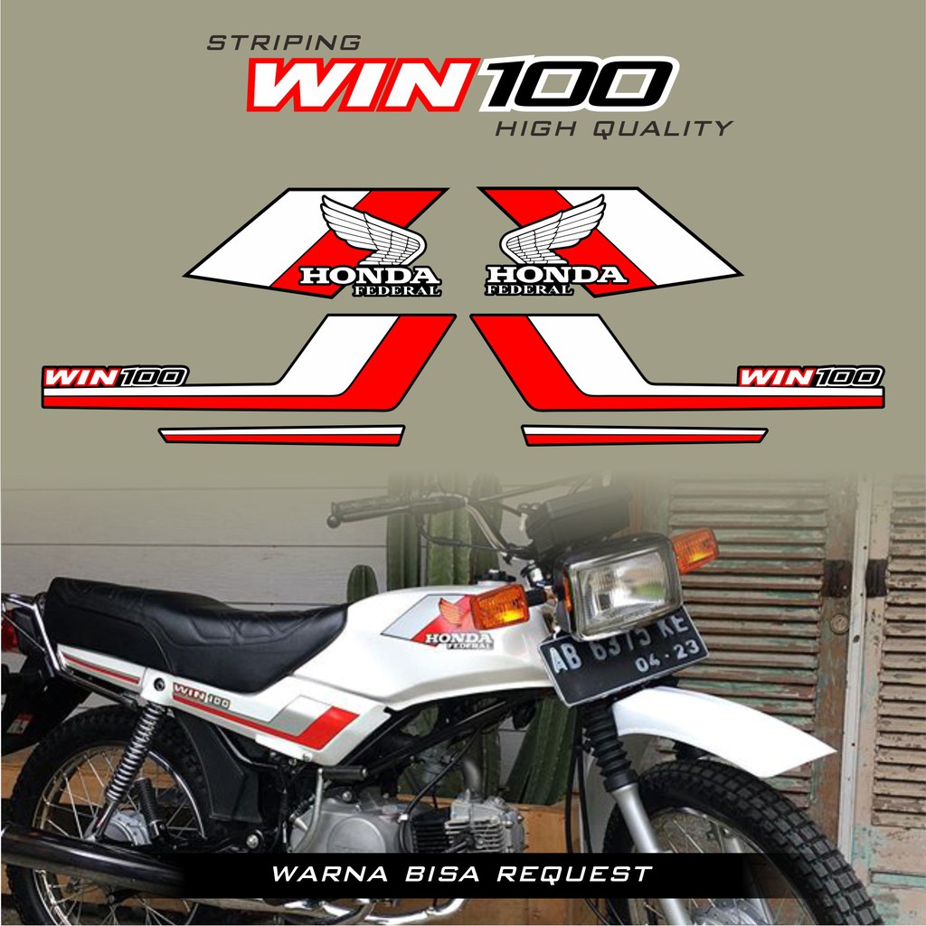 Jual STICKER STRIPING HONDA WIN 100 warna bisa request | Shopee Indonesia