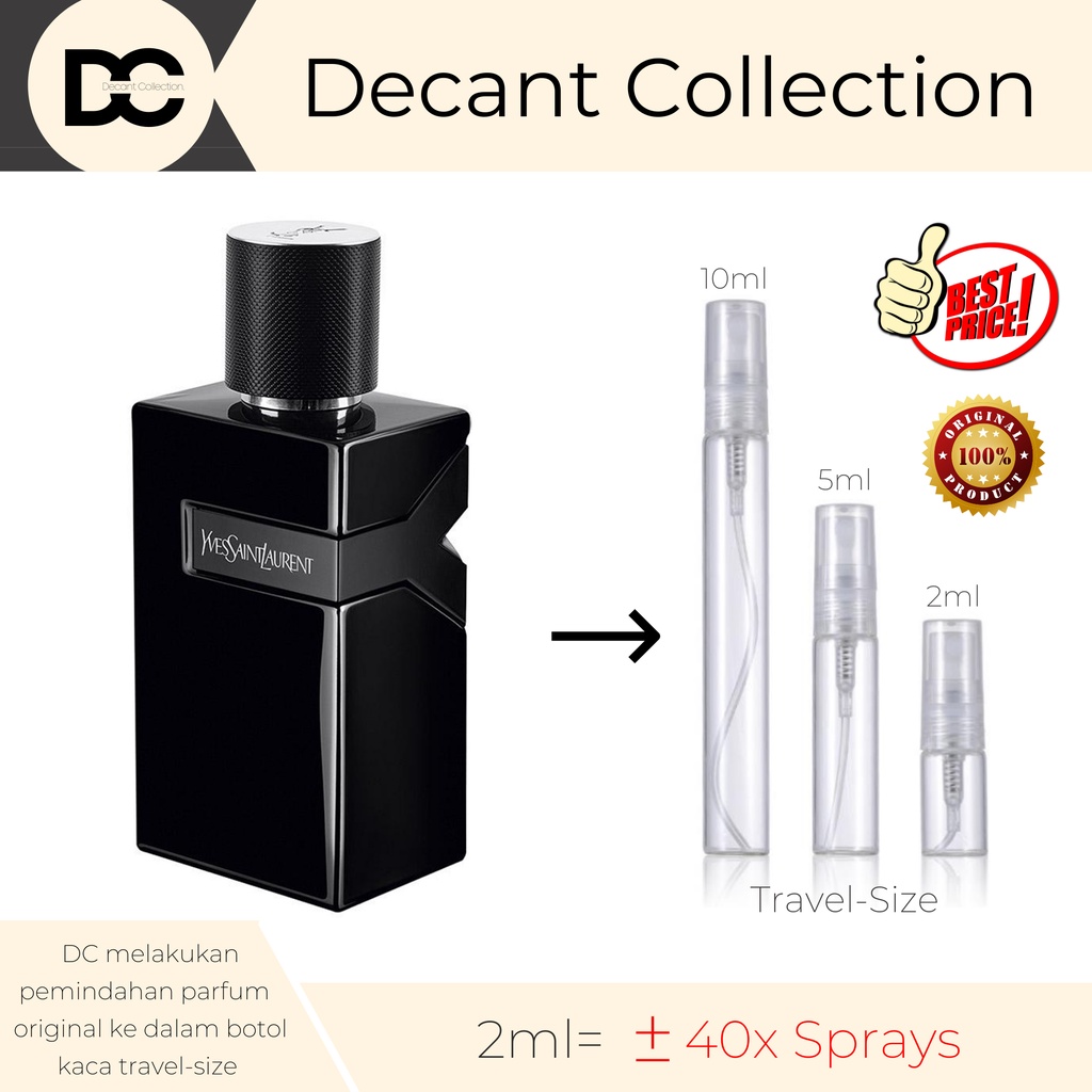 Jual Decant Parfum Y*SL Y L*e Parfume For Men 10ml 5ml 7ml 2ml 1ml ...