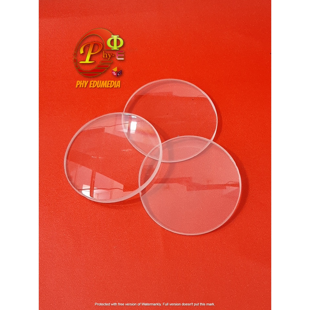 Jual Lensa Cembung Fokus 30cm Lens Double Convex Double Cembung