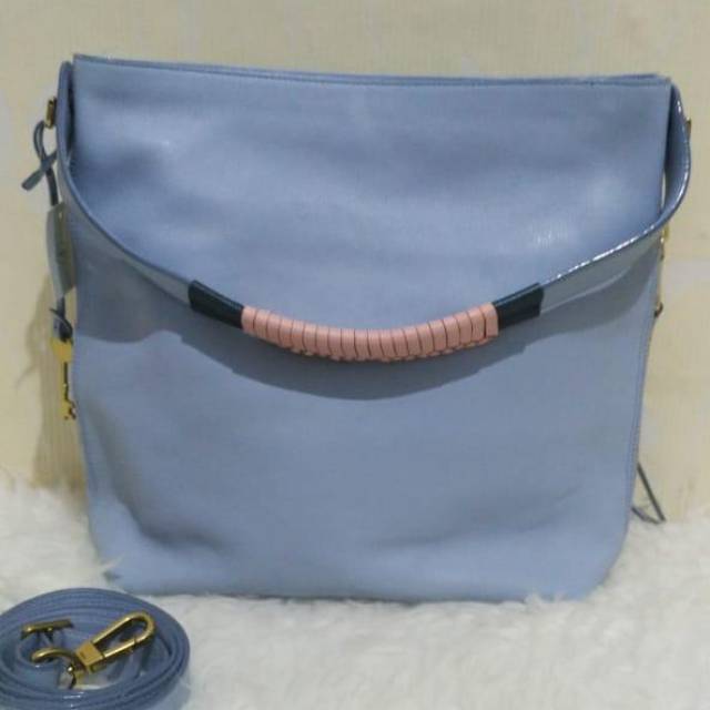 Jual Tas Wanita Fossil Maya Hobo Horizon Blue Original Shopee Indonesia