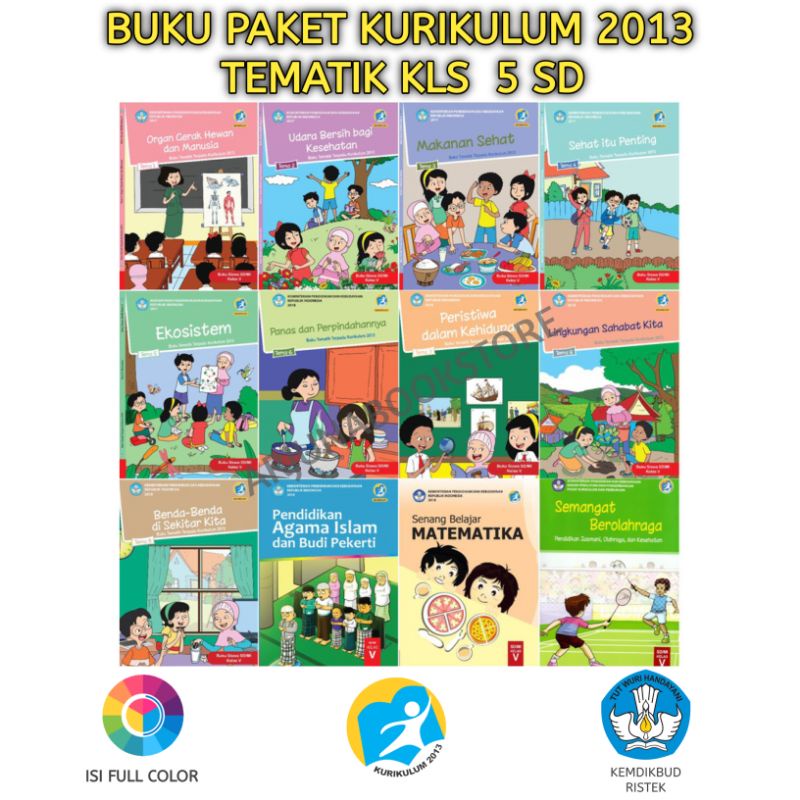 Jual BUKU TEMATIK KELAS 5 SD Tema 1 2 3 4 5 6 7 8 9 Smt 1&2 Kurikulum ...