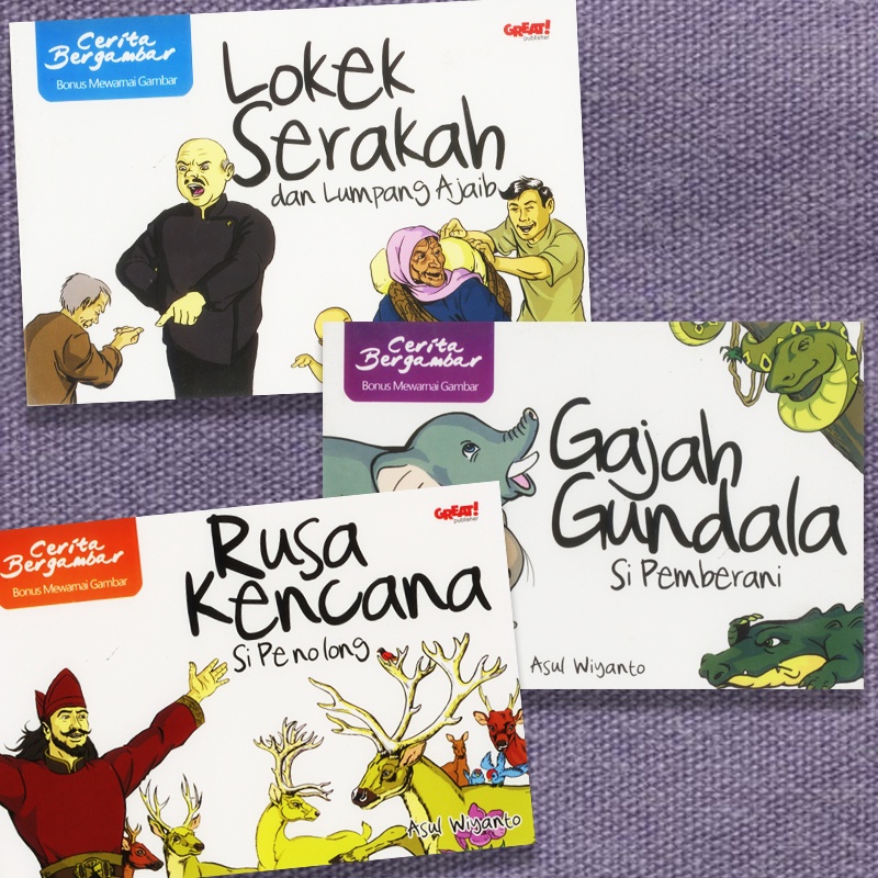 Jual Buku Cerita Bergambar Anak Dan Bonus Mewarnai | Shopee Indonesia