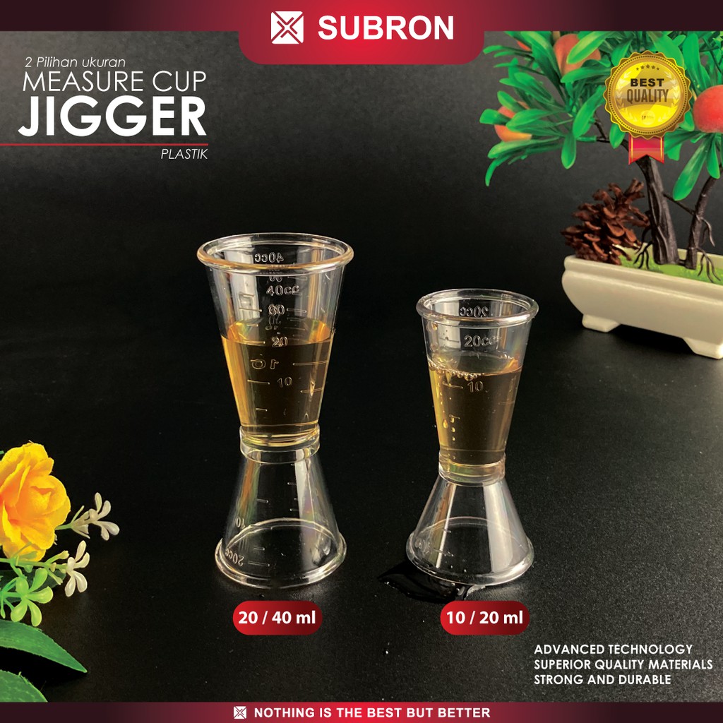 Jual Subron Measure Cup Jigger 1020ml 2040ml Plastik Akrilik Takaran Transparan Gelas Ukur 3944