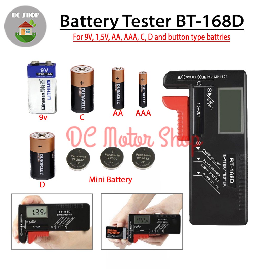 Jual Battery Tester BT168D Digital / CekTes Batu Baterai BT168D /BT
