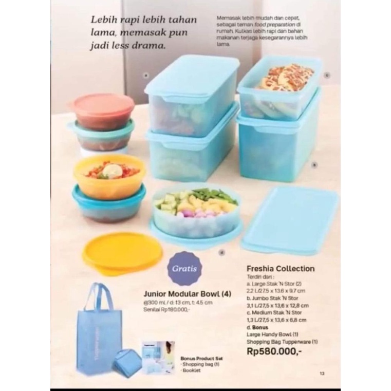 Jual SALE 50% Tupperware Freshia Collection | Shopee Indonesia