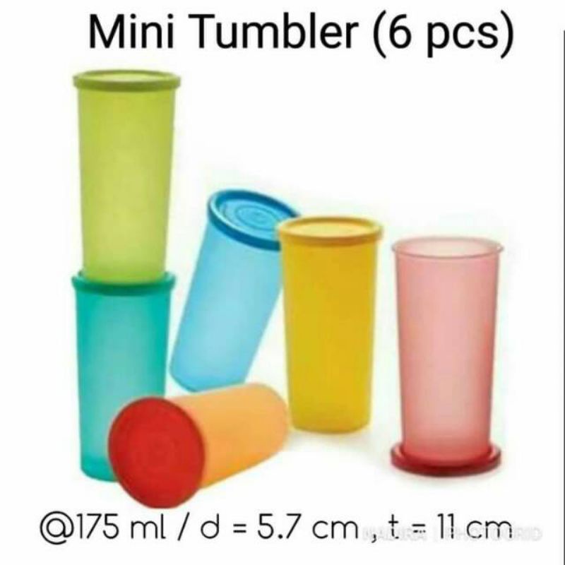 Jual MINI TUMBLER TUPPERWARE UK.175ML 1 PCS + FREE SENDOK TUPPERWARE