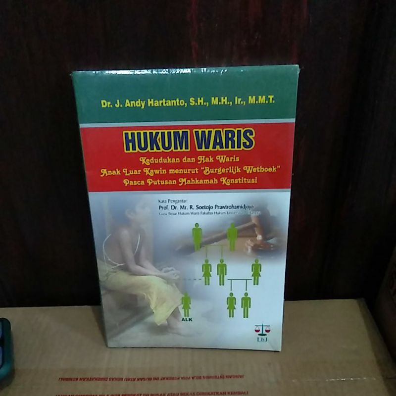 Jual Hukum Waris Kedudukan Dan Hak Waris Anak Luar Kawin - Andy ...